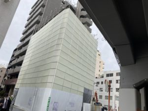 画像：浅草橋ビル解体足場工事